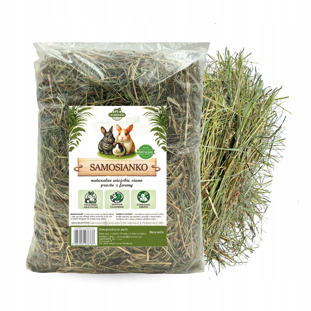 SAMFARM Sianko samosianko 500g siano łąkowe - obrazek 7