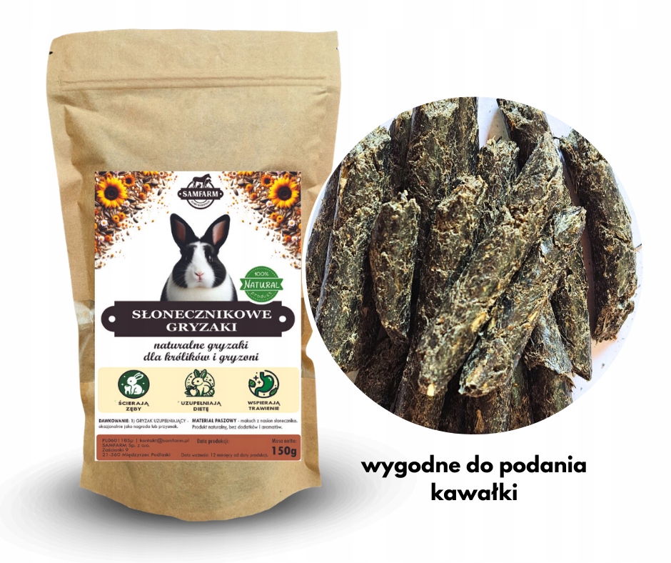 SAMFARM Gryzaki słonecznikowe 150g - obrazek 8