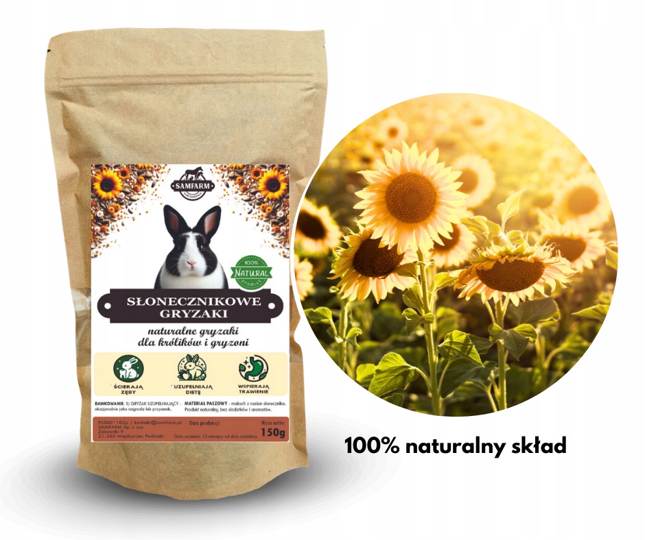 SAMFARM Gryzaki słonecznikowe 150g - obrazek 7