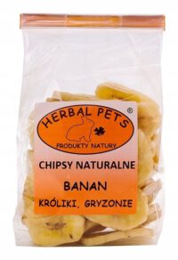 CHIPSY NATURALNE BANAN 75g HERBAL PETS