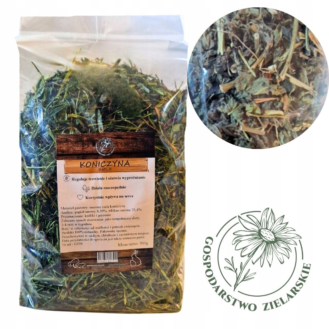 KONICZYNA 500g GOSPODARSTWO ZIELARSKIE ZIELE KONICZYNY 0,5kg KARMA ZIOŁA